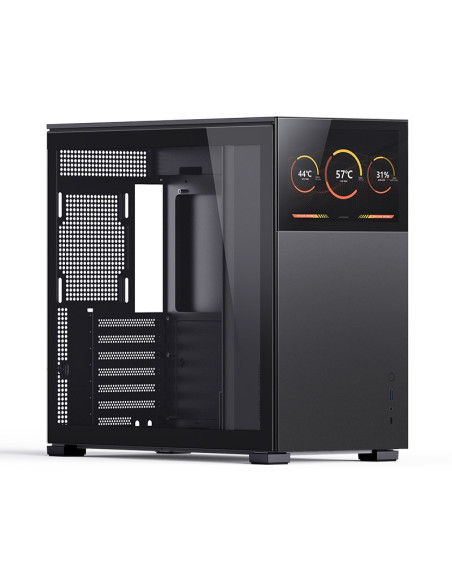 Obudowa Jonsbo D41 Screen Atx, Szkło Hartowane - Czarna