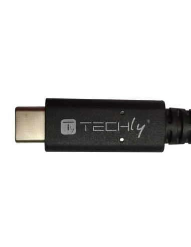 Techly Icoc Musb40-Cmcm08 Kabel Usb Usb4 Gen 3X2 0,8 M Usb C Czarny