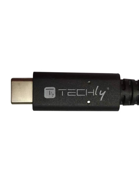 Techly Icoc Musb40-Cmcm08 Kabel Usb Usb4 Gen 3X2 0,8 M Usb C Czarny