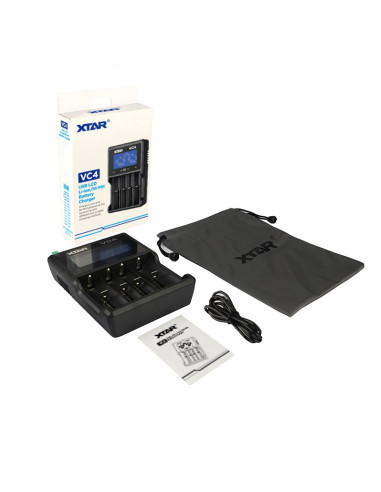 Xtar Ładowarka Do Akumulatorów Cylindrycznych Li-Ion Vc4
