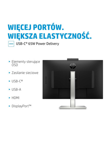 Hp E-Series E27M G4 68,6 Cm (27") 2560 X 1440 Px Monitor Quad Hd Czarny