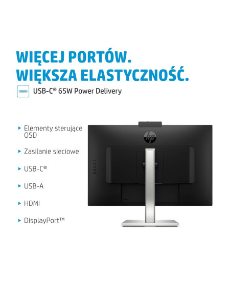 Hp E-Series E27M G4 68,6 Cm (27") 2560 X 1440 Px Monitor Quad Hd Czarny