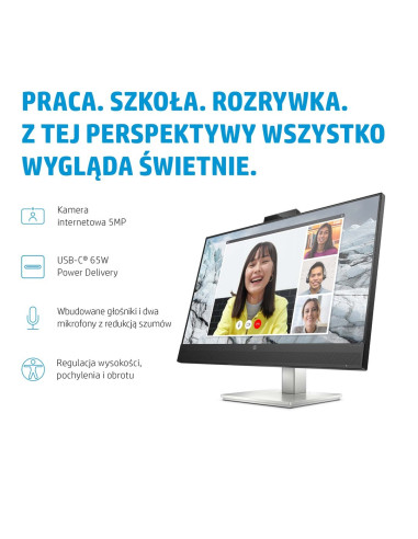 Hp E-Series E27M G4 68,6 Cm (27") 2560 X 1440 Px Monitor Quad Hd Czarny