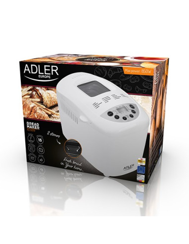 Adler Ad 6019 Wypiekacz Do Chleba 850 W Biały
