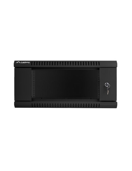 Szafa Jednosekcyjna Lanberg Wf01-6604-10B (4U  280Mm / 600Mm / 600 Mm  Wisząca  Szklane  19''  Kolor Czarny)