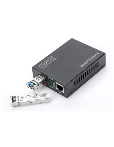 Media Konwerter Rj45 10/100/1000Base-T Na Sfp 1000Base-Sx/Lx (Bez Modułu Sfp)