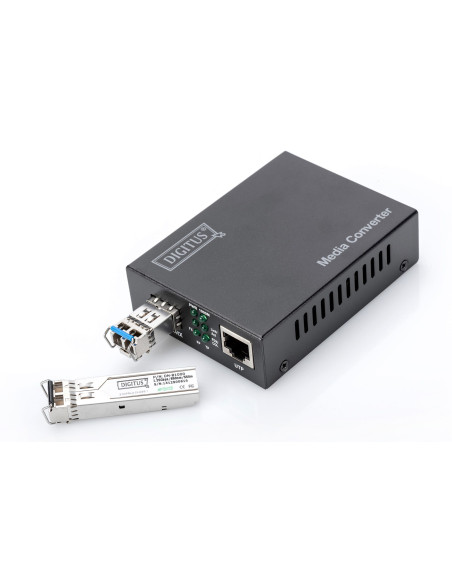 Media Konwerter Rj45 10/100/1000Base-T Na Sfp 1000Base-Sx/Lx (Bez Modułu Sfp)