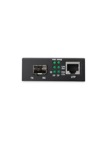 Media Konwerter Rj45 10/100/1000Base-T Na Sfp 1000Base-Sx/Lx (Bez Modułu Sfp)