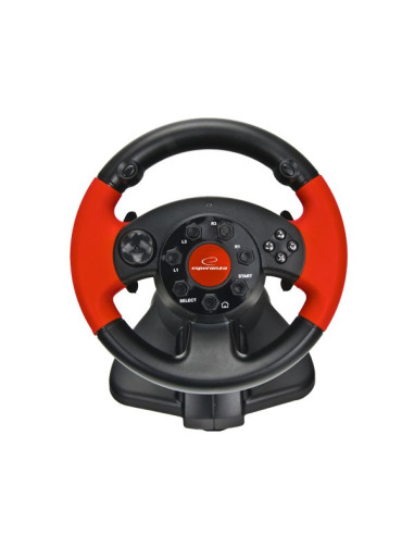 Kierownica Z Wibracjami Esperanza High Octane Eg103 (Pc, Ps2, Ps3  Kolor Czarny)