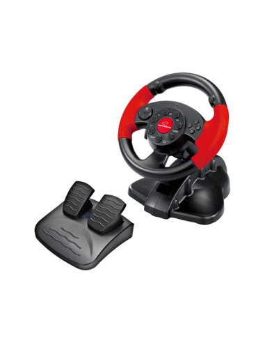 Kierownica Z Wibracjami Esperanza High Octane Eg103 (Pc, Ps2, Ps3  Kolor Czarny)