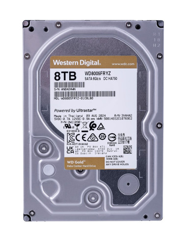 Dysk Twardy Hdd Wd Gold 8Tb 3,5" Sata Wd8005Fryz
