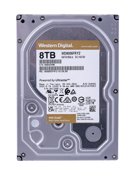 Dysk Twardy Hdd Wd Gold 8Tb 3,5" Sata Wd8005Fryz