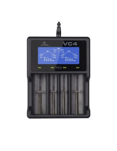 Xtar Ładowarka Do Akumulatorów Cylindrycznych Li-Ion/Ni-Mh/Ni-Cd 18650 Vc4Sl