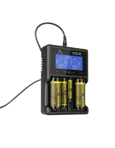 Xtar Ładowarka Do Akumulatorów Cylindrycznych Li-Ion/Ni-Mh/Ni-Cd 18650 Vc4Sl
