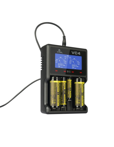 Xtar Ładowarka Do Akumulatorów Cylindrycznych Li-Ion/Ni-Mh/Ni-Cd 18650 Vc4Sl