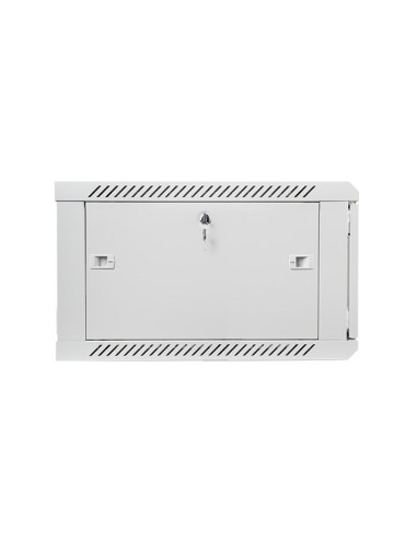 Szafa Jednosekcyjna Lanberg Wf01-6606-10S (6U  368Mm / 600Mm / 600 Mm  Wisząca  Szklane  19''  Kolor Szary)