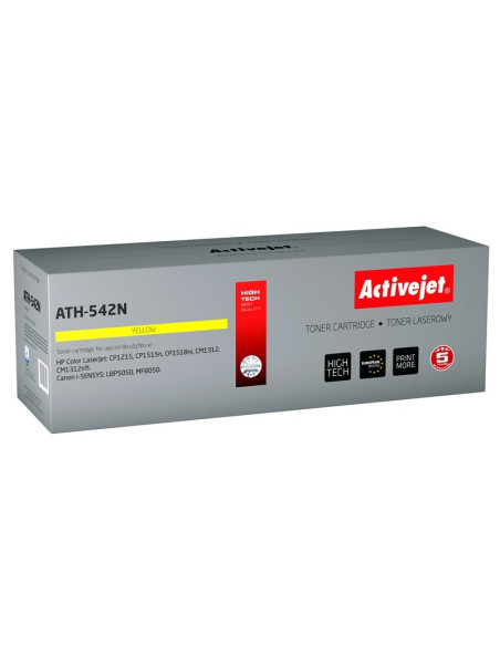 Activejet Ath-542N Toner (Zamiennik Hp 125A Cb542A, Canon Crg-716Y  Supreme  1600 Stron  Żółty)
