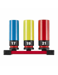 Milwaukee Nasadka Udarowa Do Felg 1/2" Zestaw 3Szt.