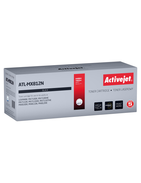 Activejet Atl-Mx812N Toner (Zamiennik Lexmark 62D2000  Supreme  6000 Stron  Czarny)