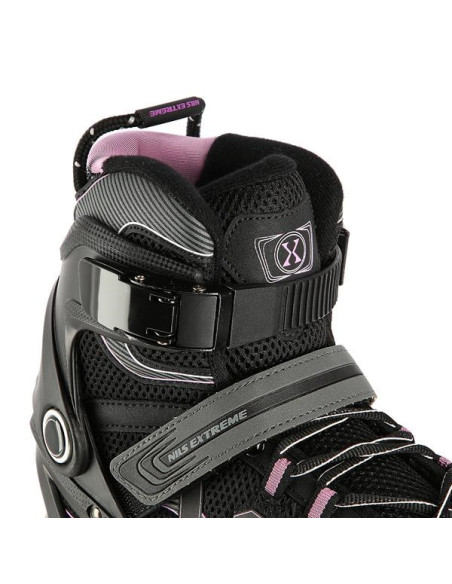 Łyżworolki Nils Extreme Na9157 Czarno-Fioletowe Rozm. 42