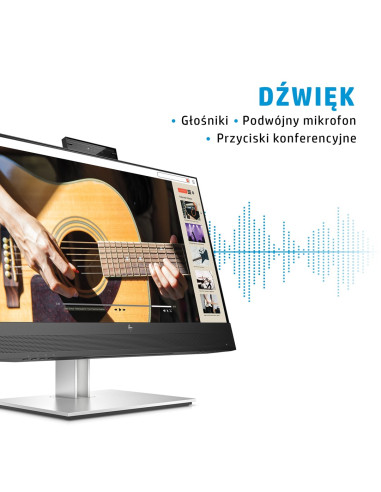 Hp E24Mv G4 60,5 Cm (23.8") 1920 X 1080 Px Monitor Full Hd Czarny, Srebrny