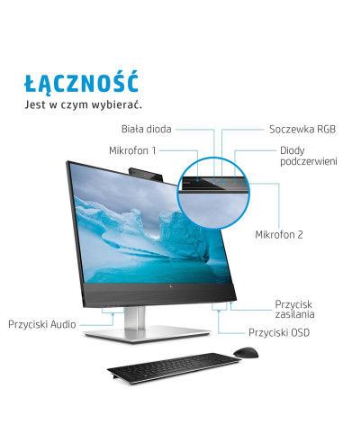 Hp E24Mv G4 60,5 Cm (23.8") 1920 X 1080 Px Monitor Full Hd Czarny, Srebrny