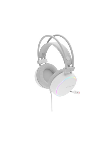 Genesis Neon 613 Zestaw Słuchawkowy Przewodowa Opaska Na Głowę Gaming Usb Typu-A Biały