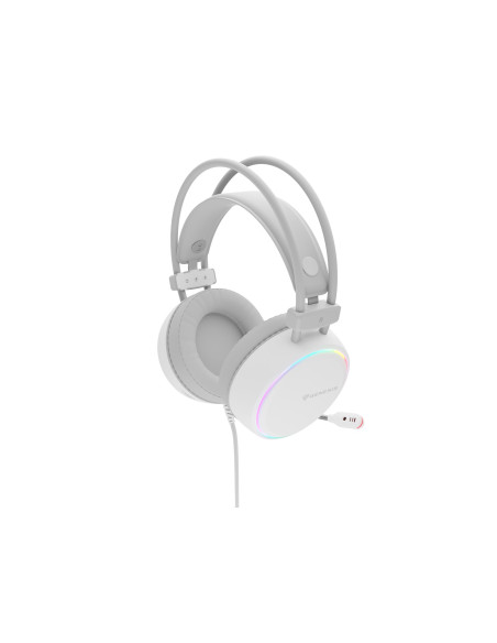 Genesis Neon 613 Zestaw Słuchawkowy Przewodowa Opaska Na Głowę Gaming Usb Typu-A Biały