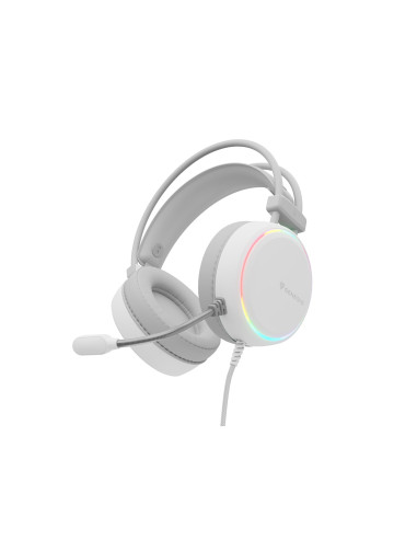 Genesis Neon 613 Zestaw Słuchawkowy Przewodowa Opaska Na Głowę Gaming Usb Typu-A Biały