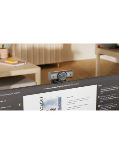 Logitech Mx Brio 705 For Business Kamera Internetowa 8,5 Mp 4096 X 2160 Px Usb 3.2 Gen 1 (3.1 Gen 1) Aluminium, Czarny
