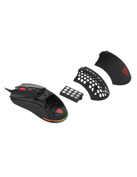 Genesis Krypton 750 Myszka Gaming Oburęczny Usb Typu-A Optyczny 8000 Dpi