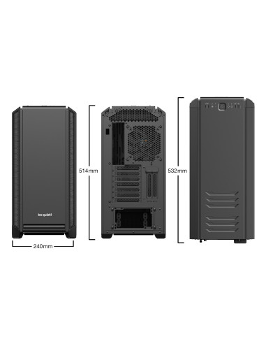 Obudowa Be Quiet! Silent Base 601 Bgw26 (Atx, Extended Atx, Mini Atx, Mini Itx  Kolor Czarny)