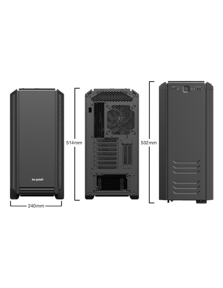 Obudowa Be Quiet! Silent Base 601 Bgw26 (Atx, Extended Atx, Mini Atx, Mini Itx  Kolor Czarny)
