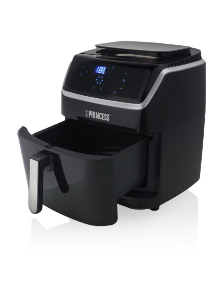 Princess 182080 Pojedyńczy 6,5 L Autonomiczny 1700 W Frytkownica Na Gorące Powietrze Czarny