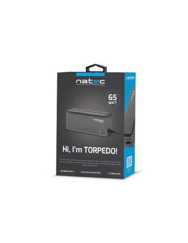 Zasilacz Ładowarka Natec Torpedo Uni-70 70W Do Laptopów