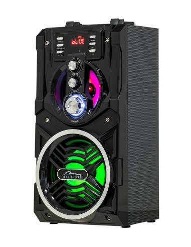 Media-Tech Partybox Bt-Kompaktowy Głosnik Bluetooth Stereo Z Wbudowanym Głosnikiem Basowym, Funkcja Karaoke Mt3150