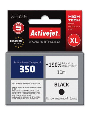Activejet Ah-350R Tusz (Zamiennik Hp 350 Cb335Ee  Premium  10 Ml  Czarny)