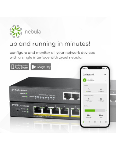 Switch Zyxel Gs1915-8 8P Managed Gigabit