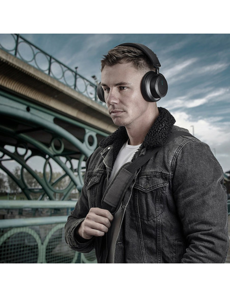 Lindy Lh900Xw Zestaw Słuchawkowy Przewodowy I Bezprzewodowy Opaska Na Głowę Połączenia/Muzyka Usb Type-C Bluetooth Czarny