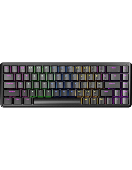 Rampage Klawiatura Mechaniczna Low Profile Rebel Czarna