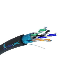 Extralink Cat5E Ftp (F/Utp) Zewnętrzny Żelowany | Kabel Sieciowy Skrętka | 305M