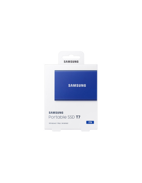 Dysk Zewnętrzny Ssd Samsung T7 (1Tb  Usb 3.2  Niebieski  Mu-Pc1T0H/Ww)