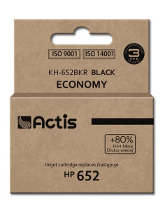 Actis Kh-652Bkr Tusz (Zamiennik Hp 652 F6V25Ae  Standard  15 Ml  650 Stron, Czarny)