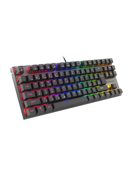Klawiatura Dla Graczy Genesis Thor 303 Tkl Cz/Sk Podświetlenie Rgb Mechaniczna Red Czarna Hot Swap