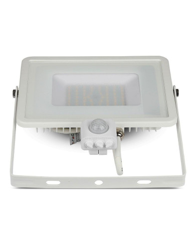 Projektor Led V-Tac Vt-50-S-W 50W Samsung Chip Czujnik Ruchu 3000K 4000Lm (Sku 466) Biały