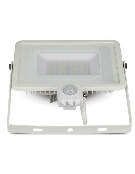 Projektor Led V-Tac Vt-50-S-W 50W Samsung Chip Czujnik Ruchu 3000K 4000Lm (Sku 466) Biały