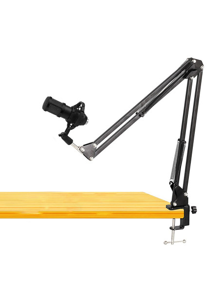 Media-Tech Mikrofon Pojemnościowy Kierunkowy Z Zestawem Akcesoriów Czarny Mt397K