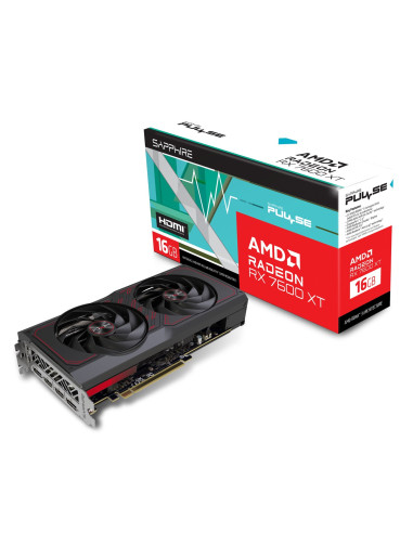 Karta Graficzna Sapphire Radeon Rx 7600 Xt Pulse Gaming Oc 16Gb