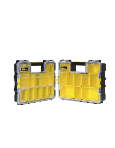 Stanley 1-97-518 Pudełko Na Narzędzia Małe Pudełko Z Częściami Plastik Czarny, Przezroczysty, Żółty