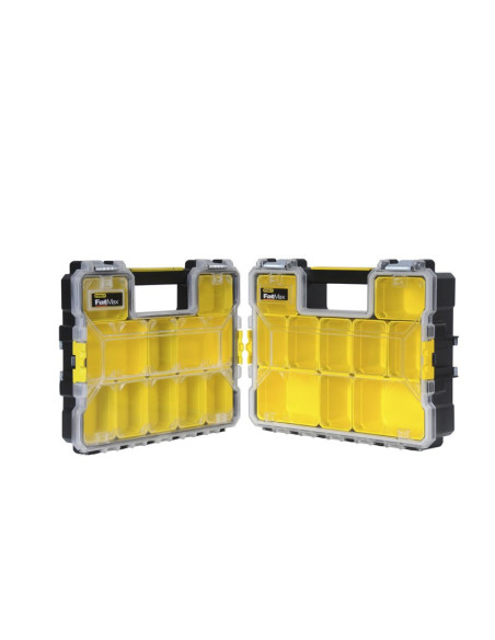 Stanley 1-97-518 Pudełko Na Narzędzia Małe Pudełko Z Częściami Plastik Czarny, Przezroczysty, Żółty